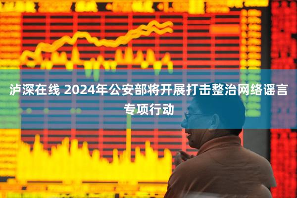 泸深在线 2024年公安部将开展打击整治网络谣言专项行动